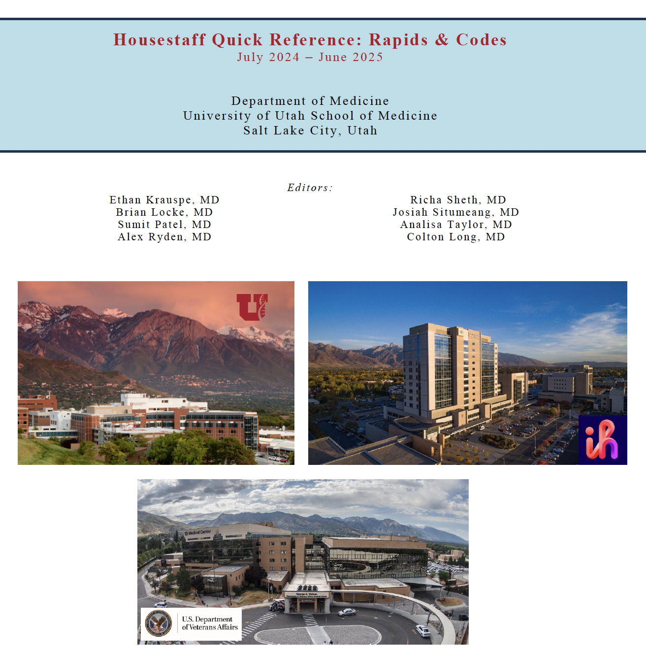 Housestaff Quick Reference: Rapids & Codes